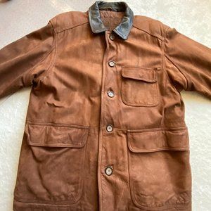 I.N.C. Genuine Leather Bomber Jacket Men’s Size Large